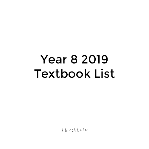 Year 8 2019 Textbook List